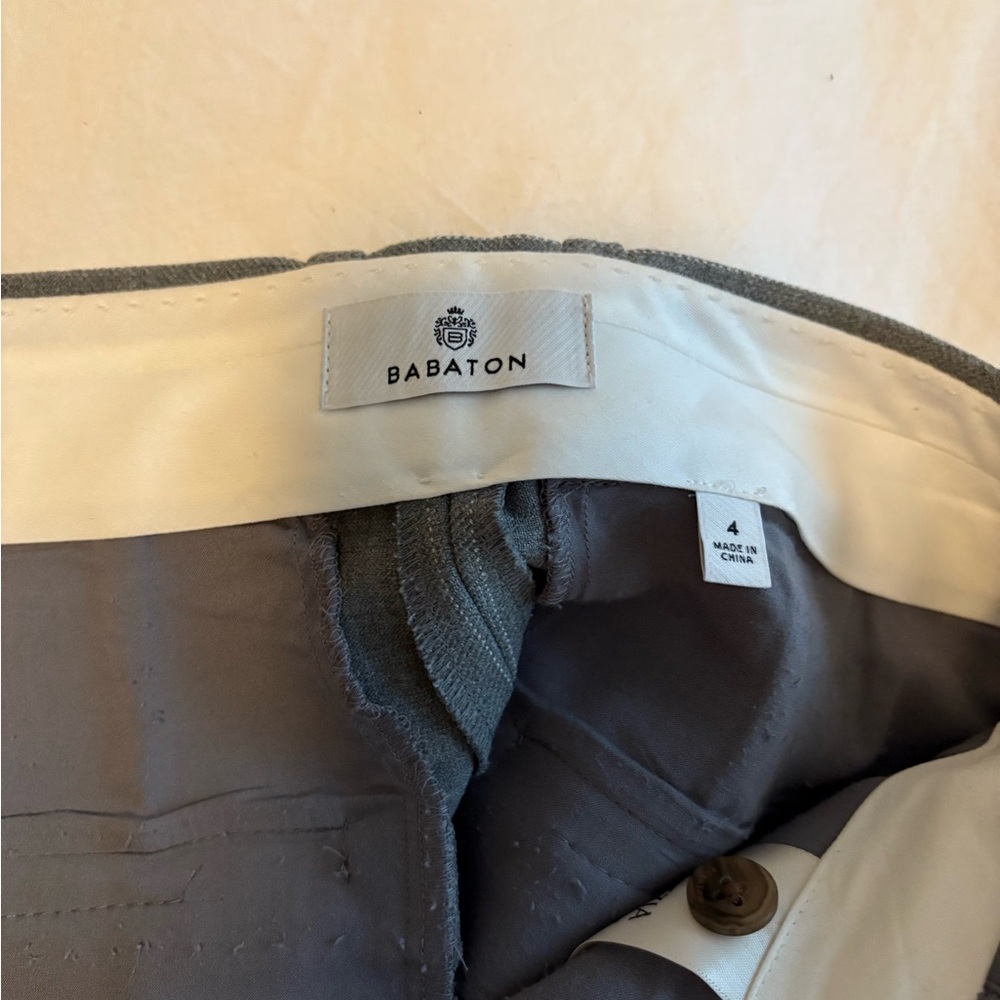 Babaton Gray Pinstripe Shorts - Picture 3 of 4